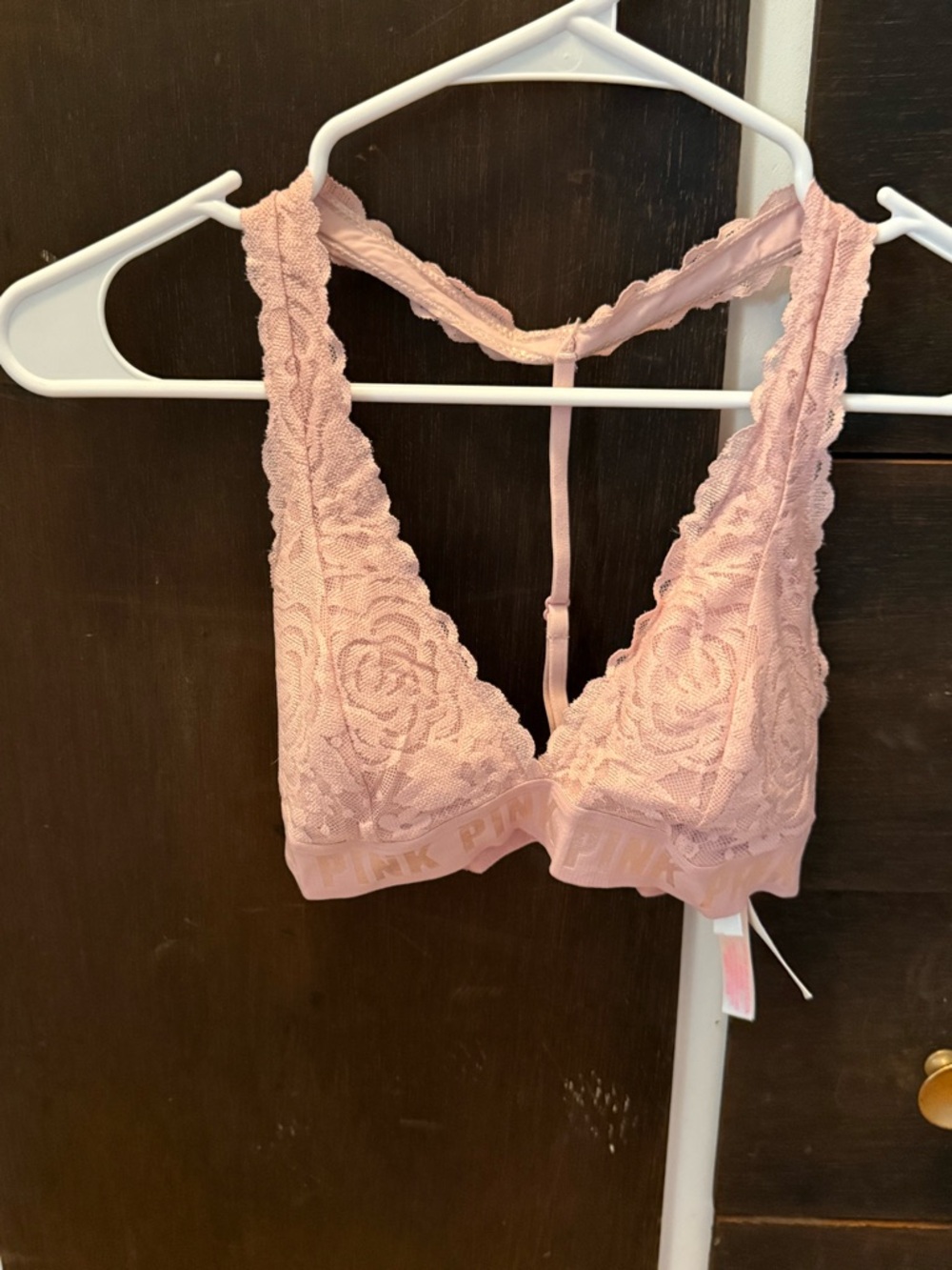 PINK Victoria's Secret Blush Lace Racerback Bralette